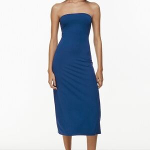 Aritzia Wilfred Corelli Midi Dress in Blue
